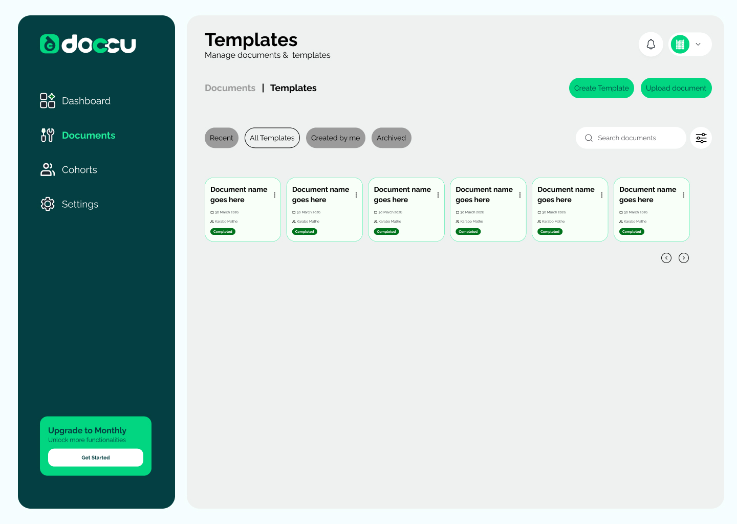 Reusable Templates